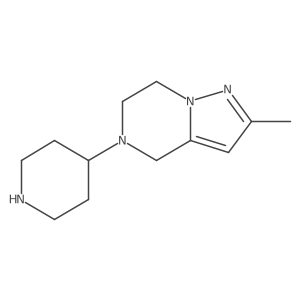 2-methyl-5-(4-piperidyl)-6,7-dihydro-4H-pyrazolo[1,5-a]pyrazine Structure
