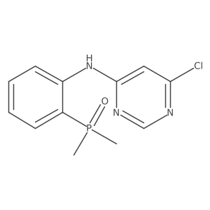 (2-((6-Chloropyrimidin-4-yl)amino)phenyl)dimethylphosphine oxide Structure