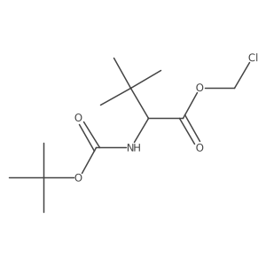 chloromethyl (2R)-2-{[(tert-butoxy)carbonyl]amino}-3,3-dimethylbutanoate Structure
