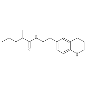 2-methyl-N-[2-(1,2,3,4-tetrahydroquinolin-6-yl)ethyl]pentanamide Structure