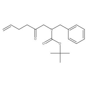 tert-butyl N-benzyl-N-(2-oxohex-5-en-1-yl)carbamate结构式