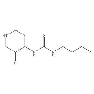 3-Butyl-1-(3-fluoropiperidin-4-yl)urea Structure