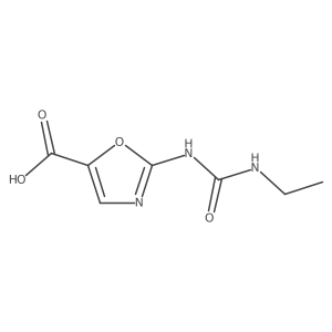 2-[(Ethylcarbamoyl)amino]-1,3-oxazole-5-carboxylic acid结构式