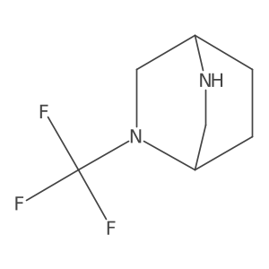 2-(Trifluoromethyl)-2,5-diazabicyclo[2.2.2]octane结构式