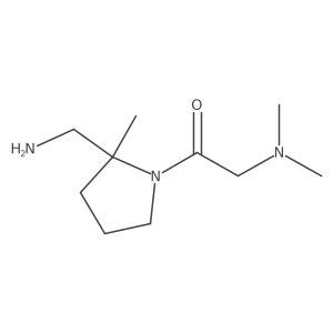 1-[2-(Aminomethyl)-2-methylpyrrolidin-1-yl]-2-(dimethylamino)ethan-1-one Structure