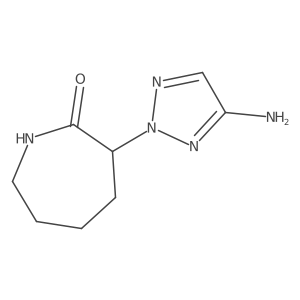 3-(4-amino-2H-1,2,3-triazol-2-yl)azepan-2-one Structure