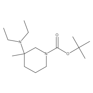 Tert-butyl 3-(diethylamino)-3-methylpiperidine-1-carboxylate Structure