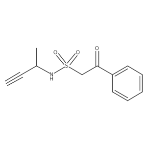 N-(but-3-yn-2-yl)-2-oxo-2-phenylethane-1-sulfonamide Structure