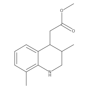 Methyl 2-(3,8-dimethyl-1,2,3,4-tetrahydroquinolin-4-yl)acetate Structure
