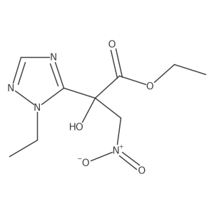 ethyl 2-(1-ethyl-1H-1,2,4-triazol-5-yl)-2-hydroxy-3-nitropropanoate Structure