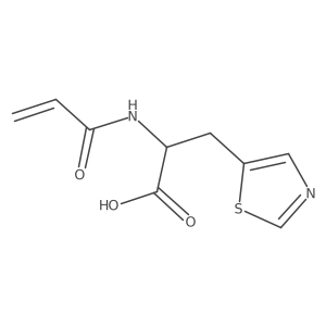 2-(Prop-2-enamido)-3-(1,3-thiazol-5-yl)propanoic acid结构式