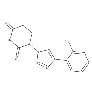 3-[4-(2-chlorophenyl)-1H-1,2,3-triazol-1-yl]piperidine-2,6-dione结构式