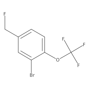 3-Bromo-4-(trifluoromethoxy)benzyl fluoride Structure
