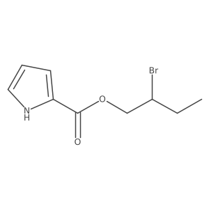 2-bromobutyl 1H-pyrrole-2-carboxylate结构式