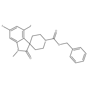 Benzyl 4,6-difluoro-1-methyl-2-oxospiro[indoline-3,4'-piperidine]-1'-carboxylate Structure