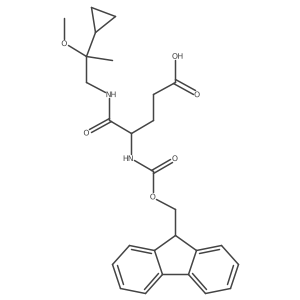 4-[(2-cyclopropyl-2-methoxypropyl)carbamoyl]-4-({[(9H-fluoren-9-yl)methoxy]carbonyl}amino)butanoic acid Structure