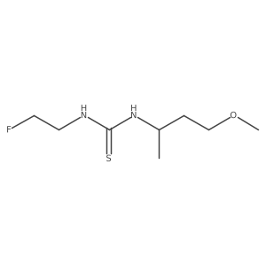 3-(2-Fluoroethyl)-1-(4-methoxybutan-2-yl)thiourea结构式
