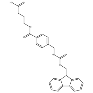 4-({4-[({[(9H-fluoren-9-yl)methoxy]carbonyl}amino)methyl]phenyl}formamido)butanoic acid Structure