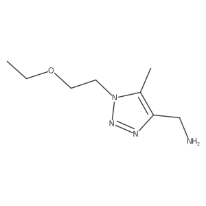 [1-(2-ethoxyethyl)-5-methyl-1H-1,2,3-triazol-4-yl]methanamine结构式