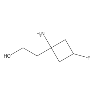 2-(1-Amino-3-fluorocyclobutyl)ethan-1-ol结构式