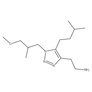 2-[1-(3-methoxy-2-methylpropyl)-5-(3-methylbutyl)-1H-1,2,3-triazol-4-yl]ethan-1-amine Structure