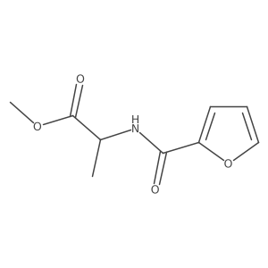 Methyl 2-(furan-2-carbonylamino)propanoate结构式