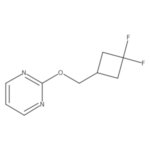 2-[(3,3-Difluorocyclobutyl)methoxy]pyrimidine Structure