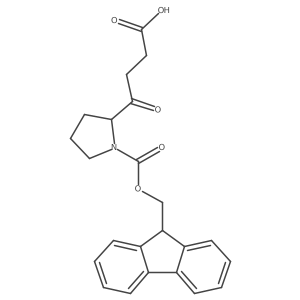 4-(1-{[(9H-fluoren-9-yl)methoxy]carbonyl}pyrrolidin-2-yl)-4-oxobutanoic acid Structure