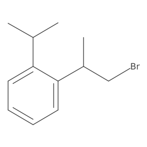 1-(1-Bromopropan-2-yl)-2-(propan-2-yl)benzene Structure