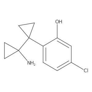 2-[1-(1-Aminocyclopropyl)cyclopropyl]-5-chlorophenol结构式