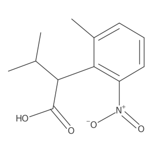 3-Methyl-2-(2-methyl-6-nitrophenyl)butanoic acid结构式