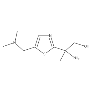 2-Amino-2-{5-[(dimethylamino)methyl]-1,3-thiazol-2-yl}propan-1-ol Structure
