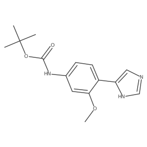 tert-butyl N-[4-(1H-imidazol-4-yl)-3-methoxyphenyl]carbamate结构式