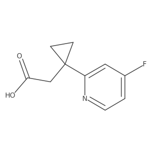 2-[1-(4-Fluoropyridin-2-yl)cyclopropyl]acetic acid结构式