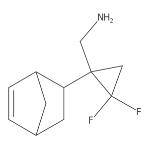 (1-{Bicyclo[2.2.1]hept-5-en-2-yl}-2,2-difluorocyclopropyl)methanamine结构式