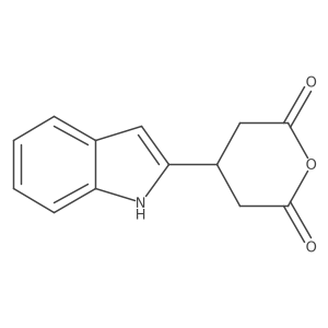 4-(1H-indol-2-yl)oxane-2,6-dione结构式