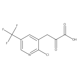 3-[2-Chloro-5-(trifluoromethyl)pyridin-3-yl]-2-oxopropanoic acid结构式
