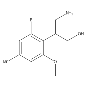 3-Amino-2-(4-bromo-2-fluoro-6-methoxyphenyl)propan-1-ol Structure