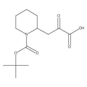 3-{1-[(Tert-butoxy)carbonyl]piperidin-2-yl}-2-oxopropanoic acid结构式
