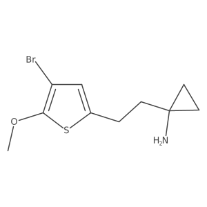 1-[2-(4-Bromo-5-methoxythiophen-2-yl)ethyl]cyclopropan-1-amine结构式