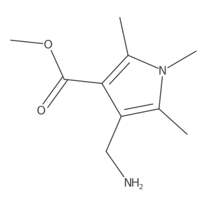 methyl 4-(aminomethyl)-1,2,5-trimethyl-1H-pyrrole-3-carboxylate结构式