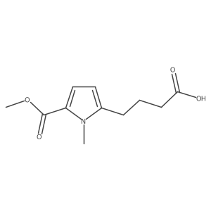 4-[5-(methoxycarbonyl)-1-methyl-1H-pyrrol-2-yl]butanoic acid结构式