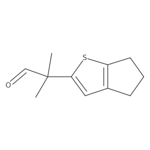 2-{4H,5H,6H-cyclopenta[b]thiophen-2-yl}-2-methylpropanal结构式