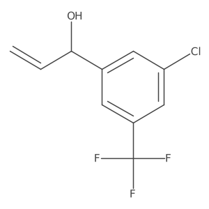 1-[3-Chloro-5-(trifluoromethyl)phenyl]prop-2-en-1-ol结构式
