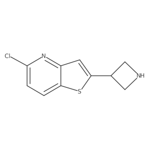 3-{5-Chlorothieno[3,2-b]pyridin-2-yl}azetidine结构式
