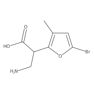 3-Amino-2-(5-bromo-3-methylfuran-2-yl)propanoic acid Structure