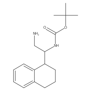 tert-butyl N-[2-amino-1-(1,2,3,4-tetrahydronaphthalen-1-yl)ethyl]carbamate Structure