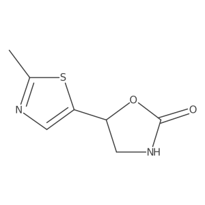 5-(2-Methyl-1,3-thiazol-5-yl)-1,3-oxazolidin-2-one Structure