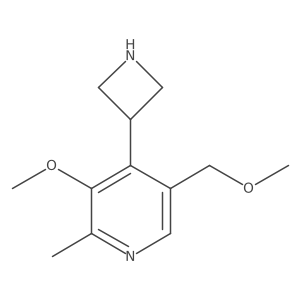 4-(Azetidin-3-yl)-3-methoxy-5-(methoxymethyl)-2-methylpyridine结构式