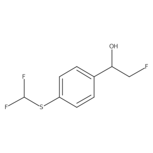 1-{4-[(Difluoromethyl)sulfanyl]phenyl}-2-fluoroethan-1-ol结构式